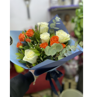 Vip beyaz turuncu rose 22